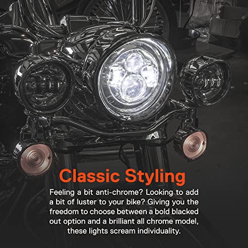 TRUE MODS 7 Inch LED Headlight Kit for Harley Davidson Daymaker Motorcycle - color: Black, size: Headlight + Bracket