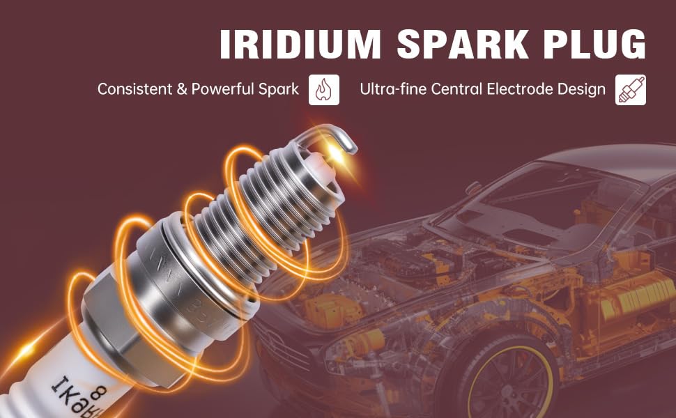 UF673 Ignition Coils & Spark Plugs Tune Up Kit, 4 Pack - size: UF673 & Spark Plugs