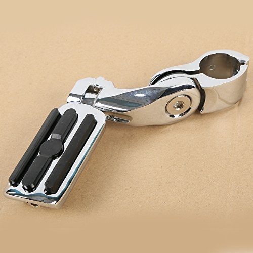 TCT-MOTORPARTS Engine Guard Highway Crash Bar Footpegs Footrest for Harley Touring Road King Glide Street Glide Electra Glide 1997-2008 - color: Chrome Engine Crash Bar+Footpegs #2