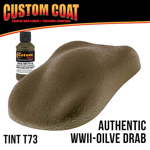 Custom Coat WWII Olive Drab Spray-On Urethane Truck Bed Liner Kit 1.5 Galn.