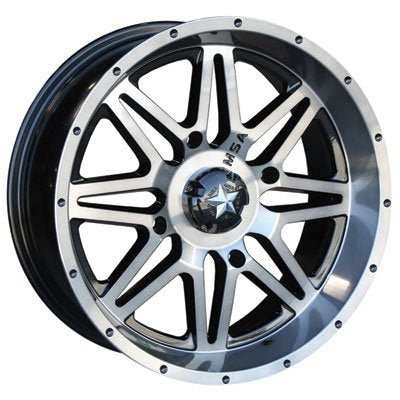 4/156 Motosport Alloys M26 Vibe Wheel 14x7 3.5 + 3.5 Dark Tint for Polaris RANGER RZR S4 900 2018