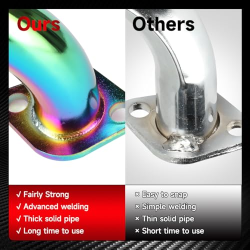 FVRITO 212cc Exhaust Pipe Kit for Predator 196cc Coleman CT200U BT200X CT200U-EX KT196 6.5HP GX160 GX200 Tillotson Mini Bike Baja MB200 Clone Engine Go Kart Parts Colorful - color: Rainbow