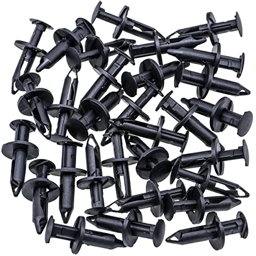 Rexka 30pcs Bumper Fender Liner Wheelhouse Liner Push Type Retainers Clips Rivets Fasteners Compatible with Cadillac GM 11518017 Chevrolet Colorado GMC Canyon Ford W708530-S300 Explorer