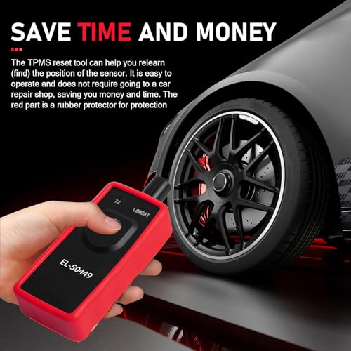 EL-50449 TPMS Relearn Reset Tool, Tire Pressure Sensor Monitoring and Activation Tool, Universal for Most Cars, Trucks, SUVs (Black)