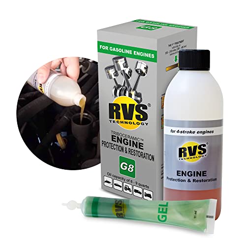 G8 Engine oil Treatment. for Gasoline Engines with an Motor Oil Capacity up to 9 quarts. Boost Power and Safely Restore and protect your Car, Truck, Motorcycle and all other engines - size: 9 Qts
