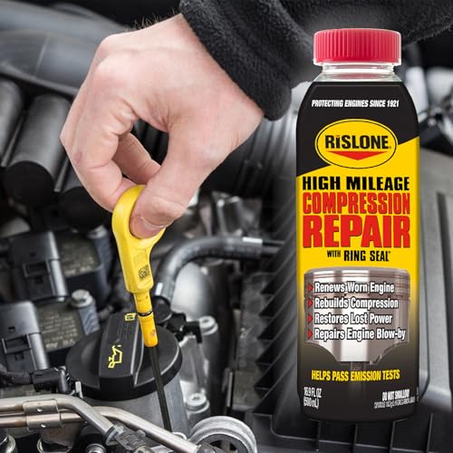 Rislone 4447 High Mileage Compression Repair with Ring Seal, 16.9 oz. - style: 1 Pack