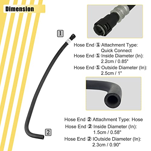 HVAC Heater Inlet Supply Hose Assembly Fit for Cadillac Escalade 15145587