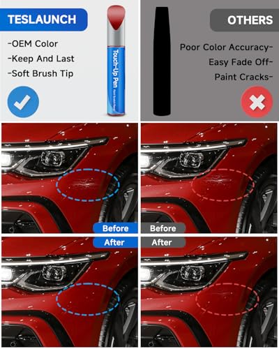 LY3D/G2 Tornado Red Touch Up Paint Compatible with Volkswagen Exact Match Touch Up Paint Car Scratch Repair - color: Tornado Red(LY3D/G2) Compatible with Beetle/Golf/Golf-Alltrack/Golf-GTI/Golf-R/Golf-SportWagen/GTI/Jetta/Passat/Touareg