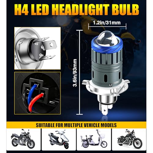 Universal H4/9003 Led Headlight Bulbs, 300% Brighter, Plug and Play - size: 2PCS