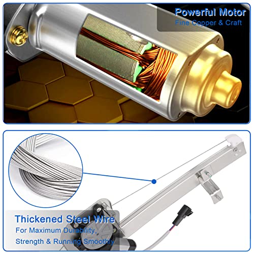 Obaee Window Regulator with Motor Rear Right Passenger Side, OE 741-389 - size: Rear Right Passenger Side