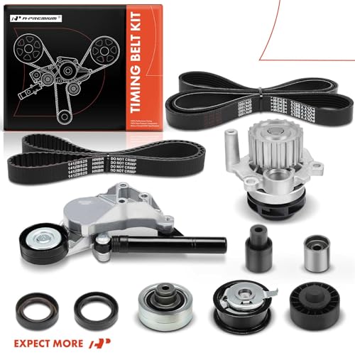 A-Premium Engine Timing Belt Kit with Water Pump Compatible with Volkswagen