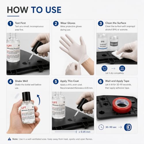 LLPT 94 Adhesion Promoter 2 Pack 18ml Bottle Primer - color: 18ml x 2 Pack