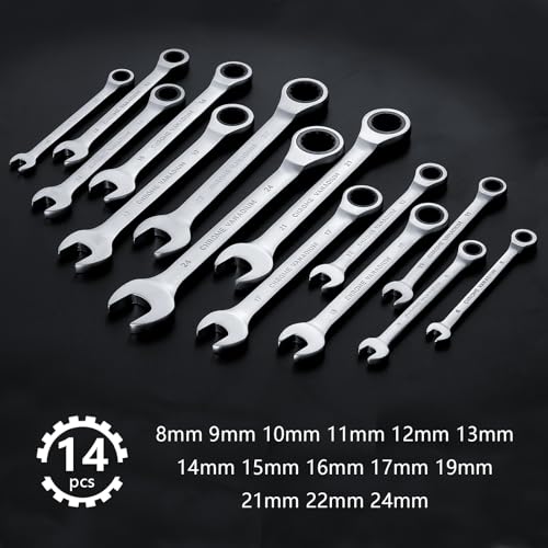 Hantinstom 14pcs Wrench Set - color: 14p
