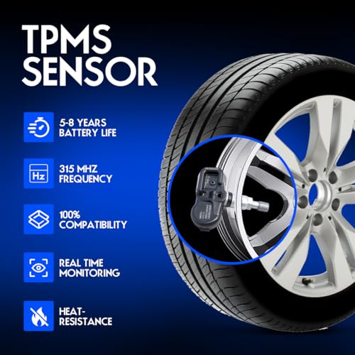 TPMS Tire Pressure Monitor Sensor, Compatible with Toyota Tacoma Tundra Highlander 4Runner Camry Corolla RAV4 Lexus is GS RX LS Scion IQ Pontiac, Replace#4260733021 - color: 4260733021