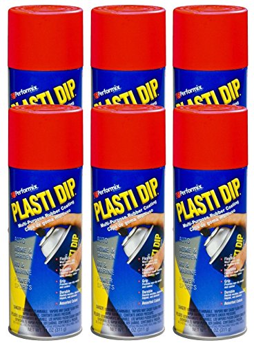 Plasti Dip Spray Red 11oz (Pack of 6) - color: Red, size: 1 Ounce (Pack of 6)