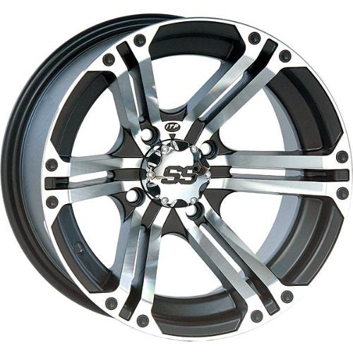 ITP SS ALLOY SS212 Black Wheel with Machined Finish (12x7"/4x156mm)