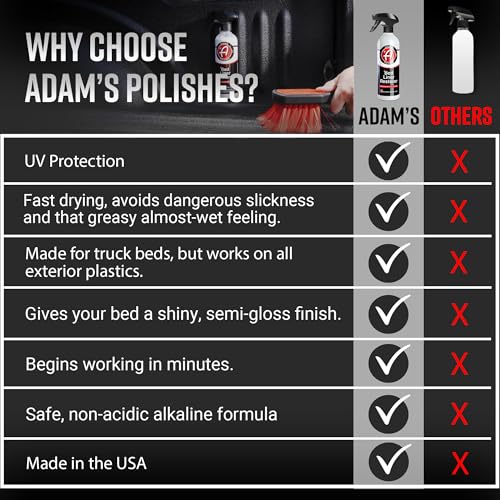 Adam's Polishes Bed Liner Restorer 16oz Truck Bed Cleaner with UV Protection | Safely Works On Automotive Exterior Plastics
