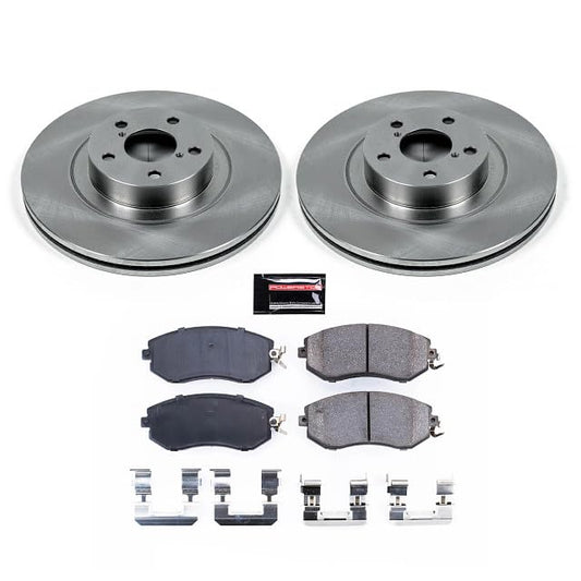 PowerStop Z17 Replacement Brake Pad & Rotor Kit Front KOE6082 - style: Stock Replacement