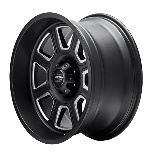 PRO COMP Alloys 5164-213647 Black Wheel with Alloy Steel (20 x 10. inches /6 x 135 mm, -18 mm Offset)