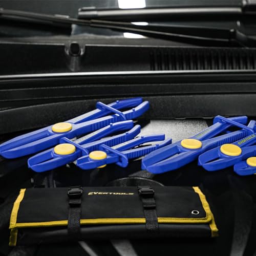 6PCS Hose Pinch Off Pliers Set, Straight Hose Clamp Pliers for Fuel Line, Brake Hose, Coolant Hose, Radiator Hose, Gas Line & Flexible Hoses with Oxford Storage Bag - style: Straight
