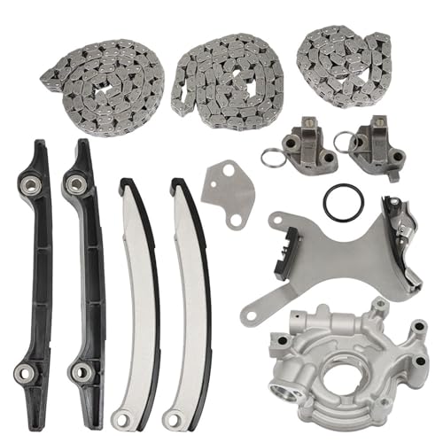 munirater Timing Chain Kit w/o Gear Oil Pump Replacement for 1999-2008 R-am 1500 G-rand Che-rokee 4.7L SOHC