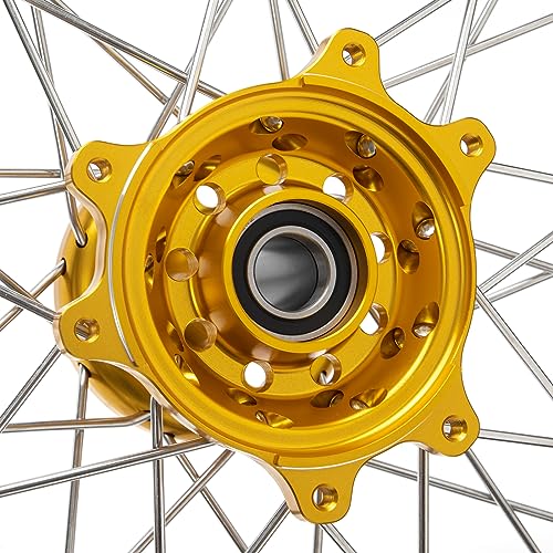 TOFR CNC 17"x3.5" Spoke Front Wheel Rim Hub for Sur ron Ultra Bee Gold - color: Gold, size: 17" Front N/A Rear