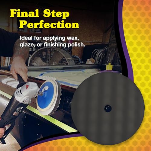 Wizards Finisher Buffing Pad - Smooth Finish, Grip Hold - 8" x 1.5" - color: The Finisher Pad