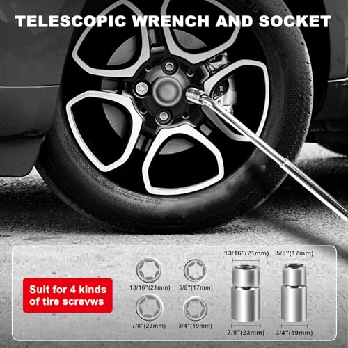 BIG RED Scissor Car Jack 3 Ton/6610 lbs Tire Changing Kit with Lug Wrench - size: 6610 lbs