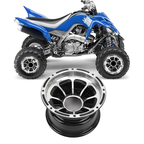 8in ATV Wheel ATV UTV Wheel High Strength Sporty Look Aluminum Alloy Wheel Rim for Quad Bike Off Road Vehicle ATVs Kart Cart (Front Wheel) - size: Front Wheel