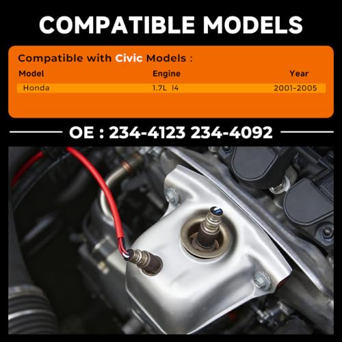 Oxygen Sensor Set OE 234‑4123,234‑4092 for Civic 1.7L - size: 234‑4123+234‑4092