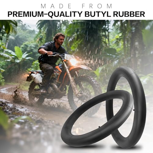 3.25/3.50-16(90/100-16) Butyl Rubber Inner Tube with Straight TR4 Valve Stem Replacement for 90/100-16, 100/80-16 Dirt Bike, Pit Bike, Mini Motorcycle Tires - size: 3.25/3.50-16”