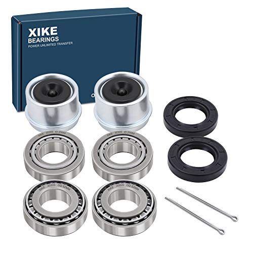 XiKe 30205 Trailer Bearings Wheel Hub Kit, 2 Sets, Fits for 25mm Axles - size: 30205 + Seal ID 1.18, style: Pack 2 Set