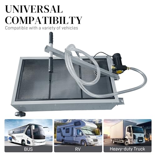 20 Gallon Low-Profile Oil Drain Pan with Electric Pump, Gray - color: Gray, size: 20 Gallon