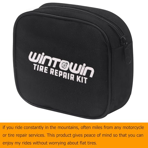 CO2 Tire Repair Kit with Inflator for Tubeless Tires, Motorcycle ATV UTV
