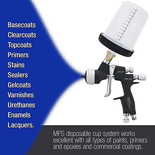 Master Paint System MPS, 4 Pack Set of Mini Size 6 Ounce (180ml) - size: 6 Ounce Hard Cup Set