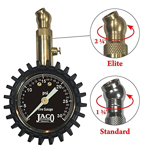 JACO Elite Low Pressure Tire Gauge - 30 PSI