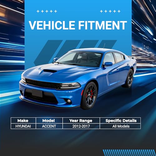 Front End Suspension Kit Tie Rods Inner and Outer Complete Kit, Tie Rod and Sway Bar (For 2012-2017 Hyundai Accent 1.6L) - size: For 2012-2017 Hyundai Accent 1.6L