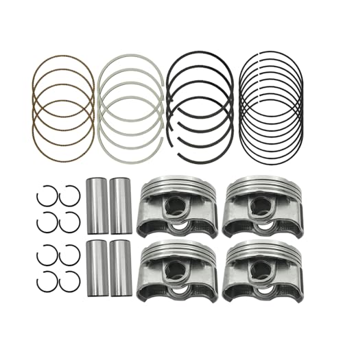 Engine Piston & Piston Rings Kit (STD) - Compatible with Chevy Sonic/Cruze Limited 1.8L (2011-2018) - OEM# 55567934, 55574537, 25192330