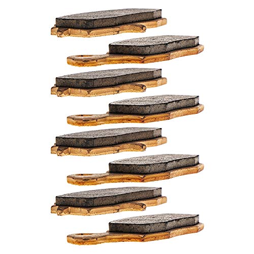 NICHE Front Rear Brake Pad Set for Kawasaki 43082-1264 Ceramic 4 Pack - size: 4 Sets (4 Wheels)