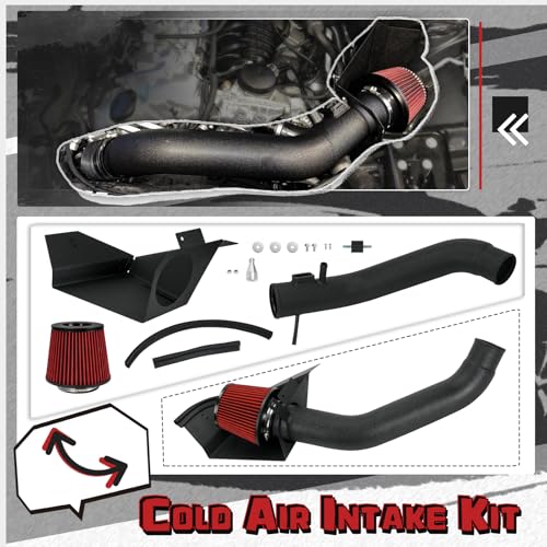 PTNHZ Aluminum Alloy Cold Air Intake Pipe Kit Compatible With BMW F30 F32