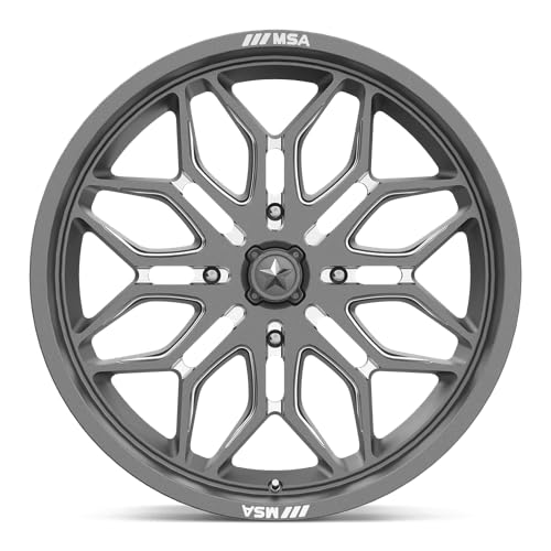 MSA Offroad Wheels MA47 22X7 4X137 GNMTL-MILL 10MM - MA047AX22704810