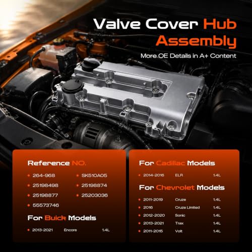 Aluminum Engine Valve Cover Fit for Buick/Cadillac/Chevy 1.4L