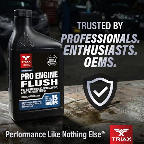 TRIAX Pro-Engine Flush - Oil-Based Flush - Engine Safe (16 oz - 473 ml) - size: 16 oz