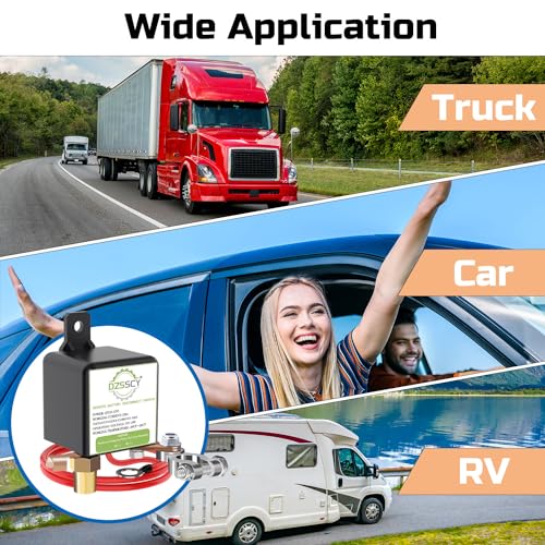Remote Battery Disconnect Switch 12v, Kill Switch for Car Truck, Anti-Theft - color: 250A with Long Negative Wire