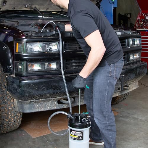OEMTOOLS 24937 Pneumatic/Manual Fluid Extractor, 6L Oil Extractor Pump - size: 6.0 Liter