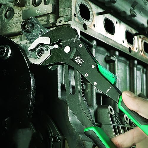SK 12'' Quick Adjust Water Pump Pliers, SureGrip V-Jaw Groove Joint Pliers - size: 12" Quick Adjust Groove Joint Pliers