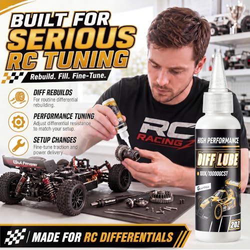 2 OZ RC Differential Oil 100K CST, Silicone RC Diff Fluid, 100, 000 cSt2 OZ RC Differential Oil 100K CST, Silicone RC Diff Fluid, 100, 000 CST - style: 100K 100,000 cSt