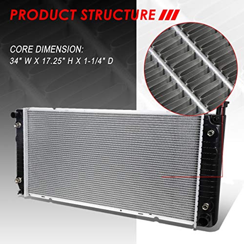 Auto Dynasty 1522 Radiator for 94-99 Chevy GMC C/K 1500 2500 3500 Suburban - color: 94-02 C/K Tahoe/Yukon