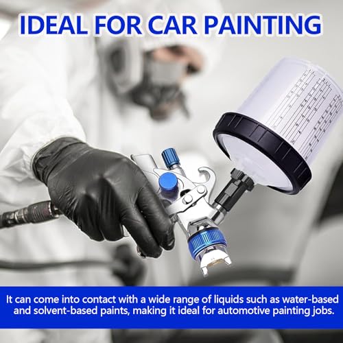 Hovom Car Spray Gun Cup Adapter, M16×1.5 Female Adapter, Black - color: Black+Internal Thread