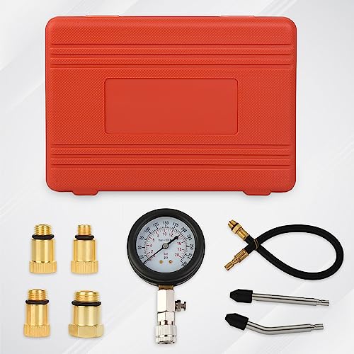 Petrol Engine Cylinder Compression Tester 0-300PSI for Testing Motorcycle Car Outboard Motor Chainsaw Snowmobile